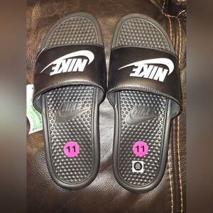 Nike Black Slide Sandals